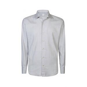 NEW ELEVENTY men's button down shirt in grey